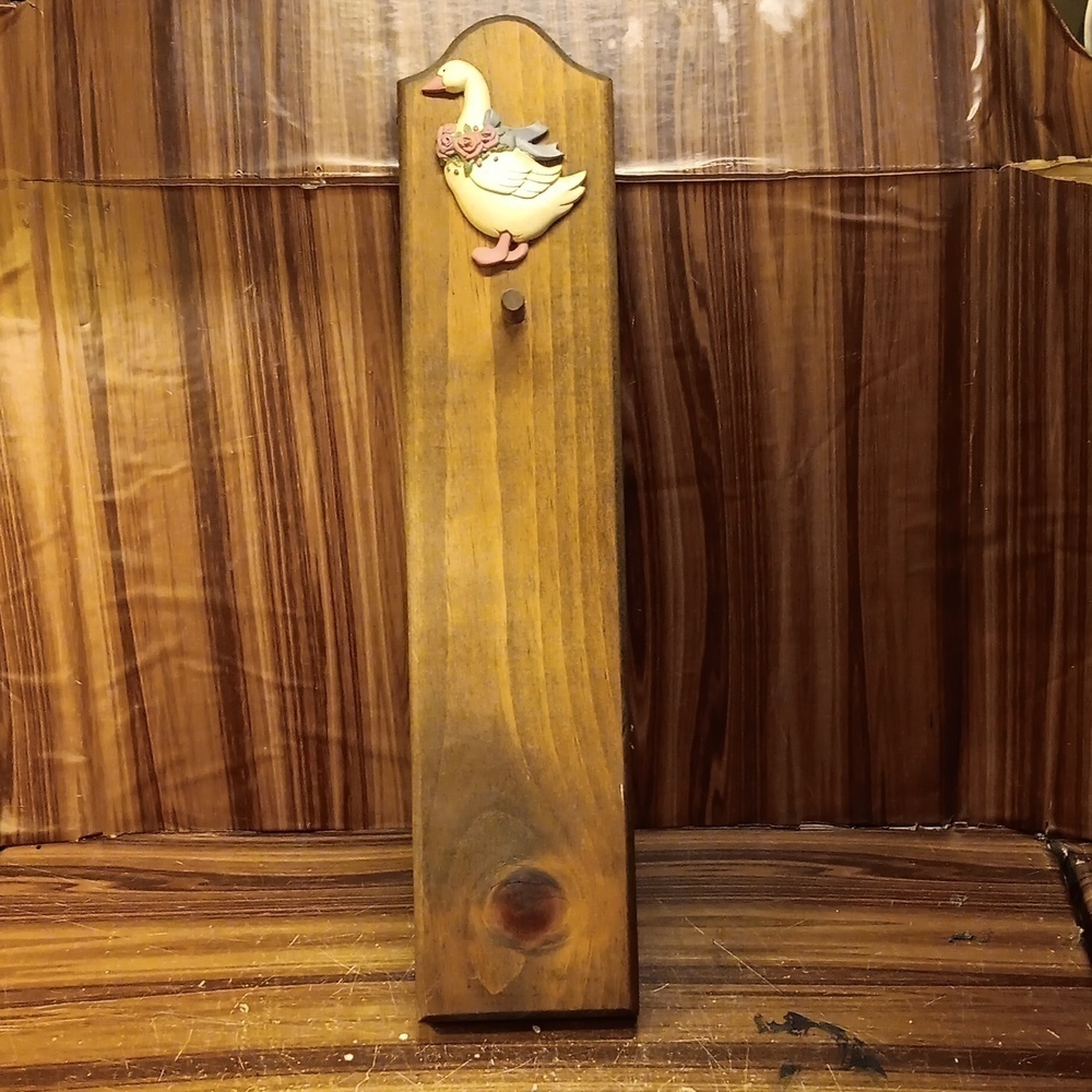 Vintage wooden duck kitchen wall accents deco